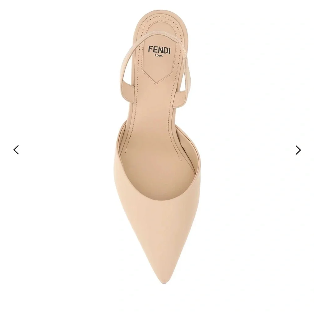 Fendi off white slingbacks size 40, US 9 - Picture 5 of 14